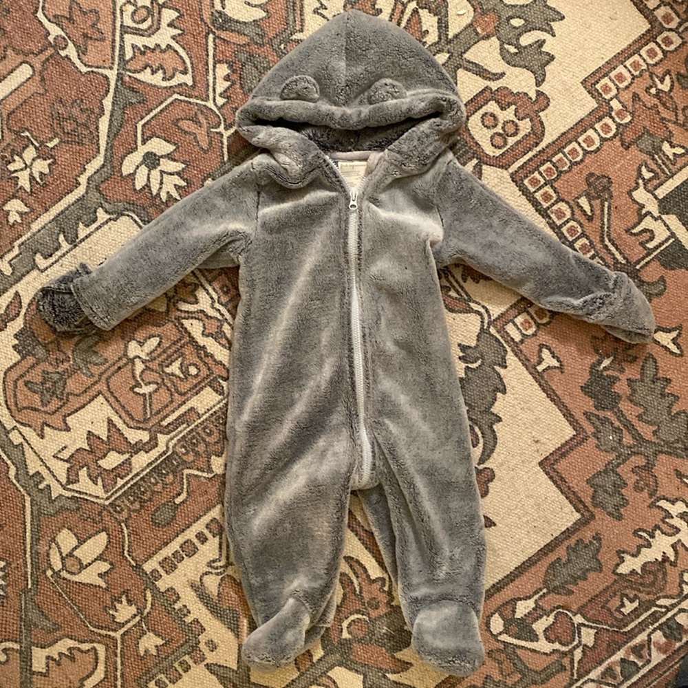 Baby- cozy bear,  warm winter one piece
